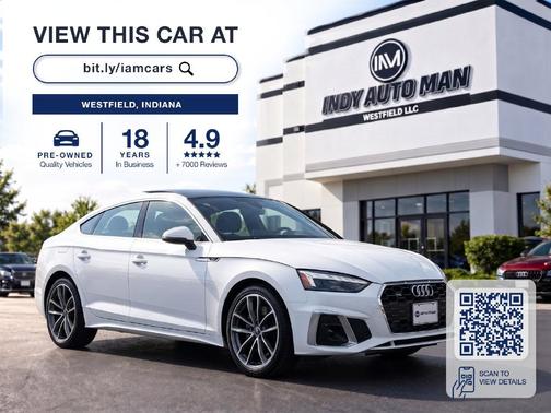 Ibis White 2023 Audi A5 45 S line Premium Plus