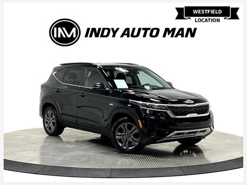 Cherry Black 2021 Kia Seltos S