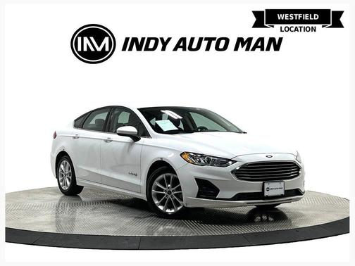 Oxford White 2019 Ford Fusion Hybrid SE