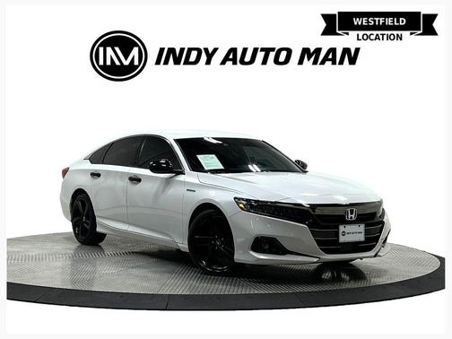 Platinum White Pearl 2022 Honda Accord Hybrid Sport