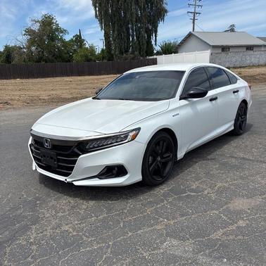 Platinum White Pearl 2022 Honda Accord Hybrid Sport