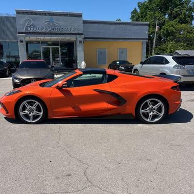 Orange 2021 Chevrolet Corvette Stingray w/1LT
