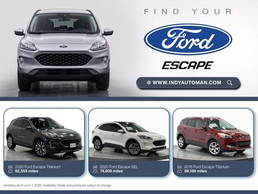 White Metallic 2020 Ford Escape SE Sport Hybrid