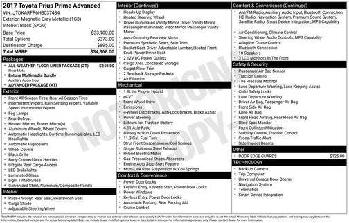Magnetic Gray Metallic 2017 Toyota Prius Prime Advanced