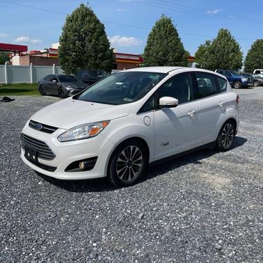 White Platinum Clearcoat Metallic 2017 Ford C-Max Energi Titanium