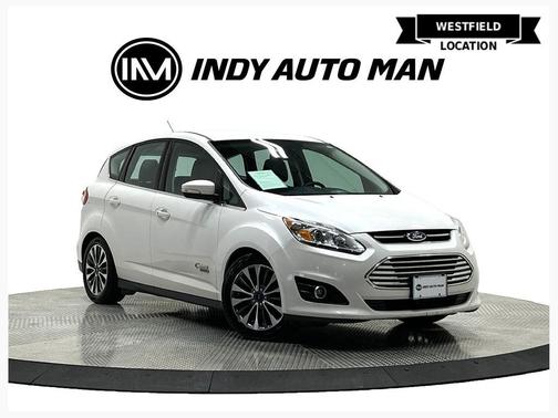White Platinum Tri-Coat Metallic 2017 Ford C-Max Energi Titanium