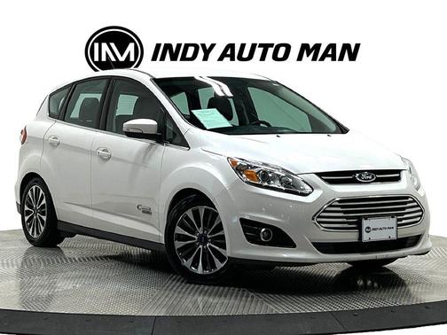 White Platinum Tri-Coat Metallic 2017 Ford C-Max Energi Titanium