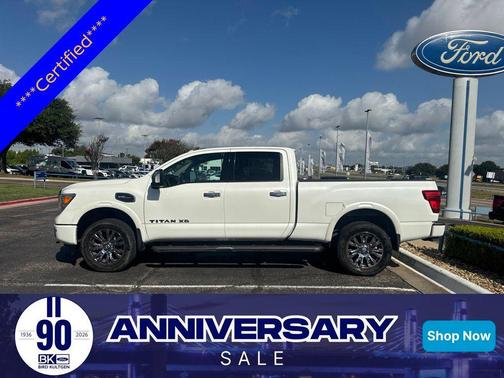 Pearl White 2017 Nissan Titan XD Platinum Reserve