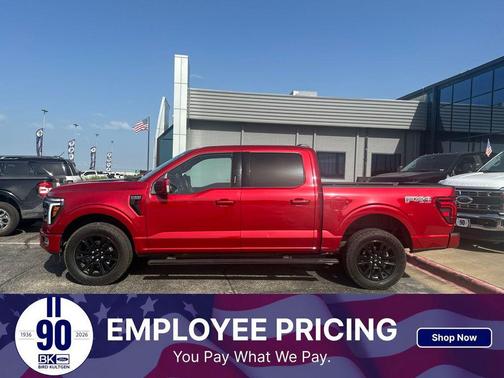 Rapid Red Metallic Tinted Clearcoat 2024 Ford F-150 Platinum
