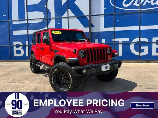 Firecracker Red Clearcoat 2023 Jeep Wrangler Sport S