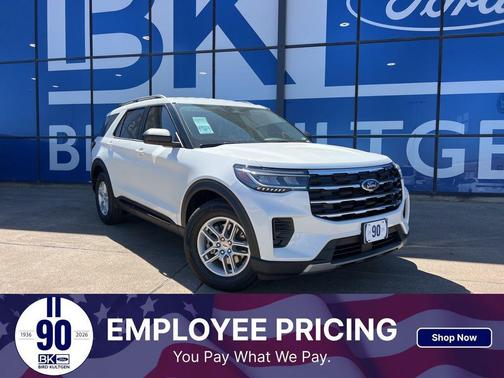 STAR WHITE MET TRI-COAT 2026 Ford Explorer Active w/200A Pkg