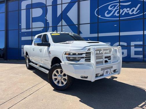 Bright White Clearcoat 2025 RAM 2500 Laramie Mega Cab 4x4 6'4' Box