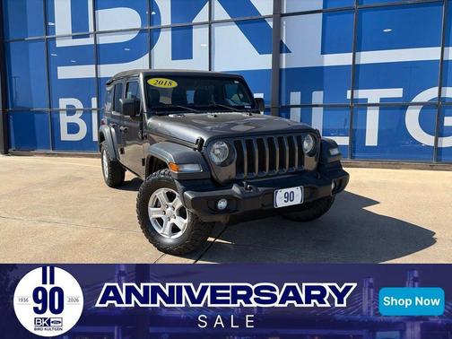 Granite Crystal Metallic Clearcoat 2018 Jeep Wrangler Unlimited Sport