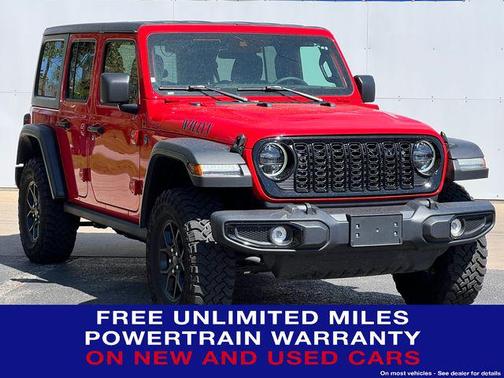Firecracker Red Clearcoat 2025 Jeep Wrangler 4xe Willys