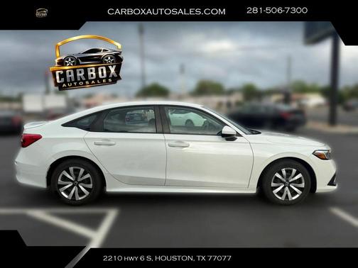 Platinum White Pearl 2024 Honda Civic LX
