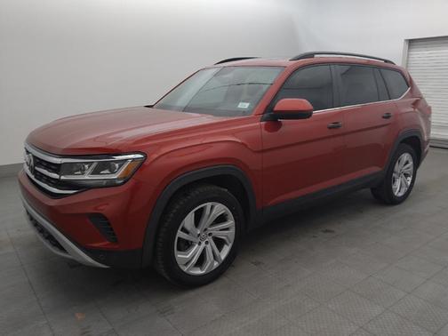 Aurora Red Metallic 2021 Volkswagen Atlas 3.6L SE w/Technology