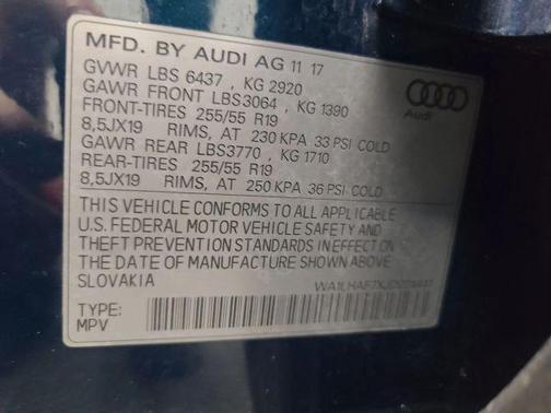 Galaxy Blue Metallic 2018 Audi Q7 2.0T Premium Plus
