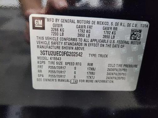 2015 GMC Sierra 1500 SLE