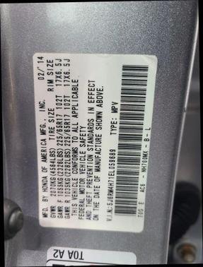 White 2014 Honda CR-V EX-L