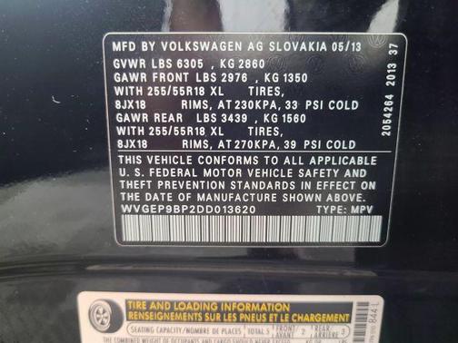 2013 Volkswagen Touareg TDI Executive