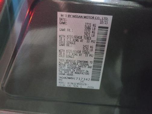 2015 Nissan Pathfinder SL