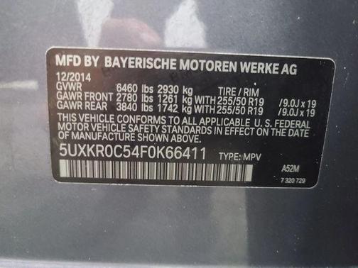 Gray 2015 BMW X5 xDrive35i