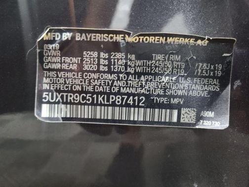 Gray 2019 BMW X3 xDrive30i
