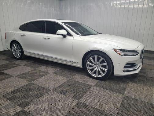 White 2018 Volvo S90 T6 Inscription