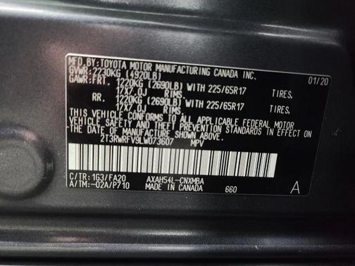 2020 Toyota RAV4 Hybrid XLE