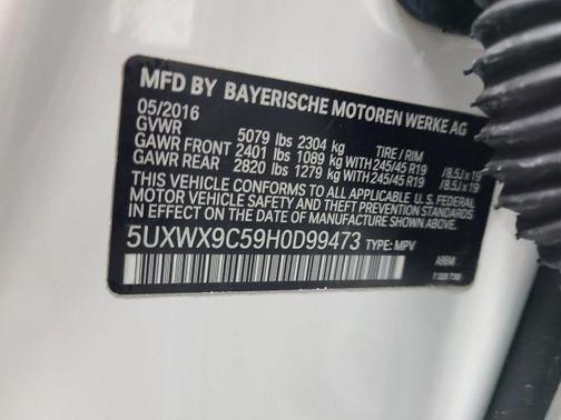 White 2017 BMW X3 xDrive28i