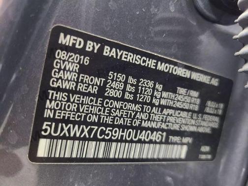 2017 BMW X3 xDrive35i
