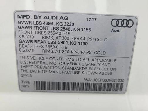 2018 Audi Q3 2.0T Premium Plus
