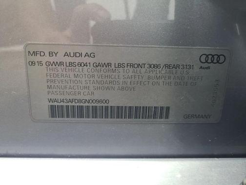 Gray 2016 Audi A8 L 4.0T