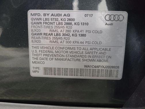 2018 Audi SQ5 3.0T Premium Plus