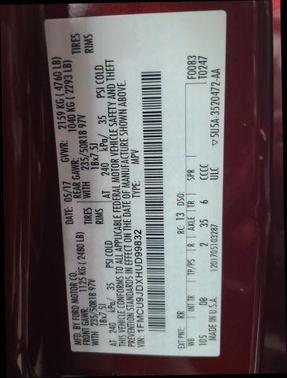 Red 2017 Ford Escape Titanium