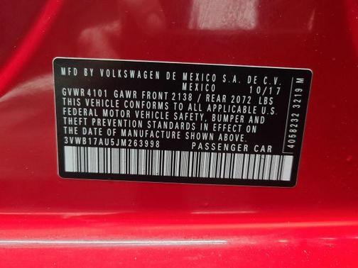 2018 Volkswagen Golf TSI SE