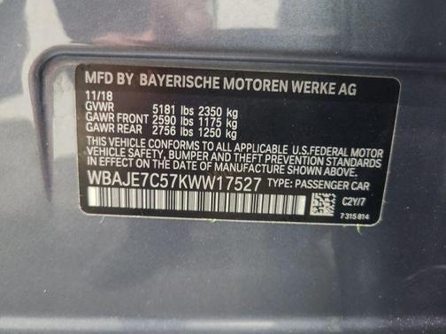 2019 BMW 540 i xDrive