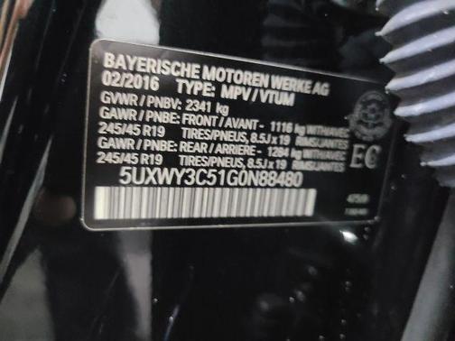 Black 2016 BMW X3 xDrive28d