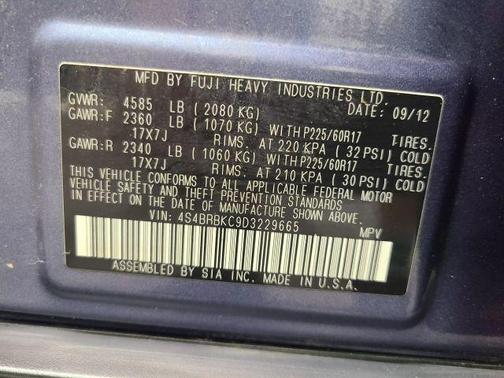 2013 Subaru Outback 2.5i Limited