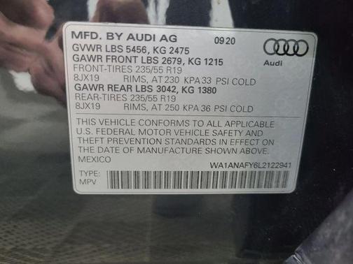 2020 Audi Q5 45 Titanium Premium