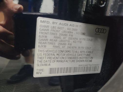Ink Blue Metallic 2018 Audi Q7 2.0T Premium Plus