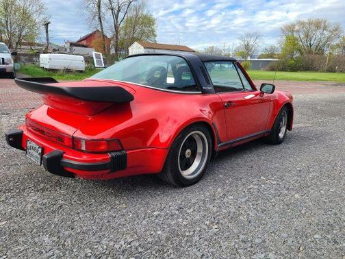 Red 1977 Porsche 911 Targa