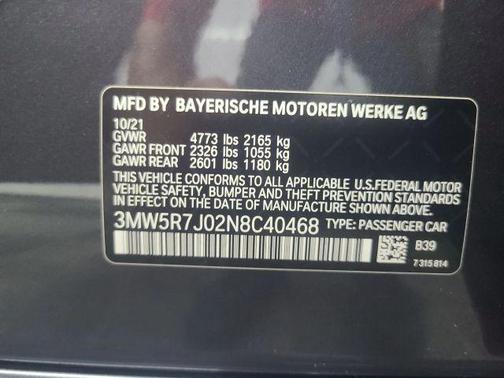 Gray 2022 BMW 330 i xDrive