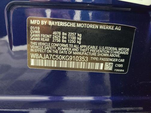 2019 BMW 530 i xDrive