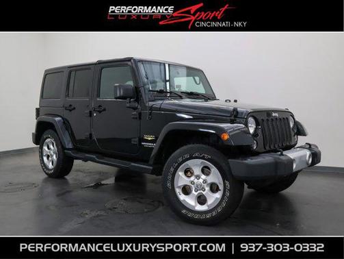 Black Clearcoat 2015 Jeep Wrangler Unlimited Sahara
