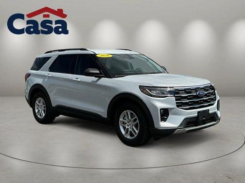 Space White Metallic 2026 Ford Explorer Active