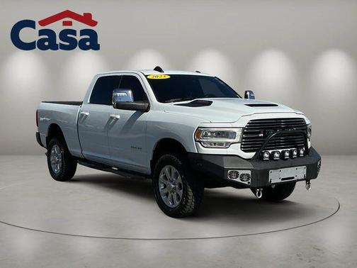 Bright White Clearcoat 2023 RAM 2500 Laramie Crew Cab 4x4 6'4' Box
