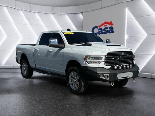 Bright White Clearcoat 2023 RAM 2500 Laramie Crew Cab 4x4 6'4' Box