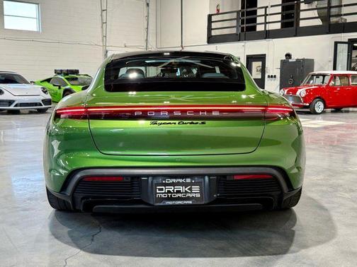 Green 2022 Porsche Taycan Turbo S