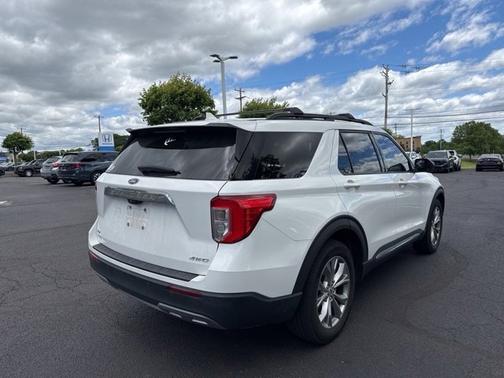Star White Metallic Tri Coat 2021 Ford Explorer XLT